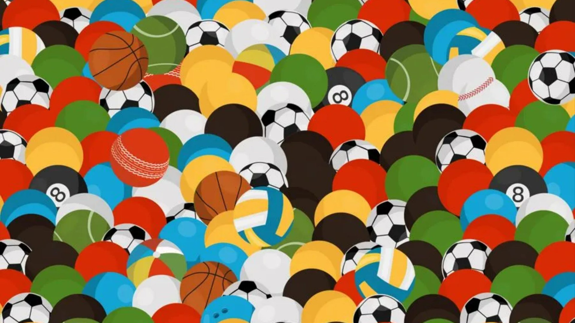 You have the eyes of a hawk if you can spot all of the footballs in this image in less than 25 seconds